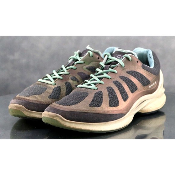 ECCO Biom Performance $130 Women's Trainers Shoes Size EU 39 US 8-8.5 Gray Green - Picture 1 of 10